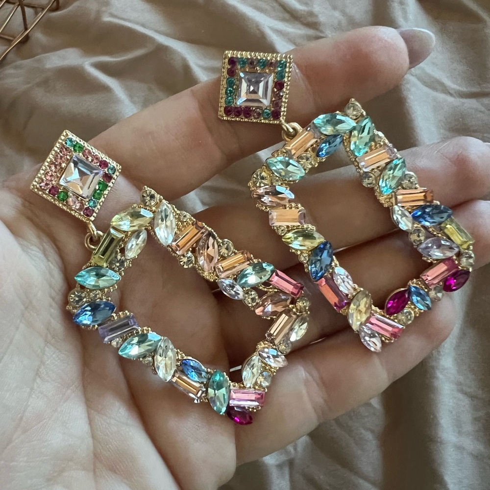 Bejeweled earrings